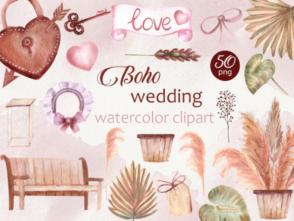 Boho Wedding Watercolor Clipart: A Designer's Guide