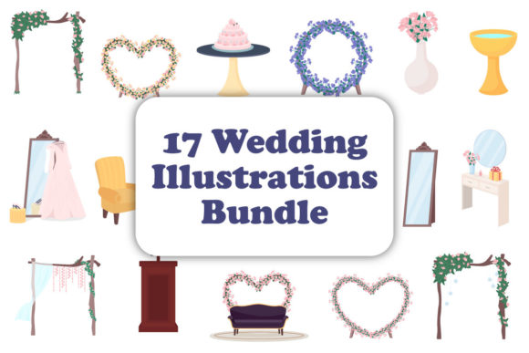Bringing Wedding Magic to Life: Decorative Object Illustrations