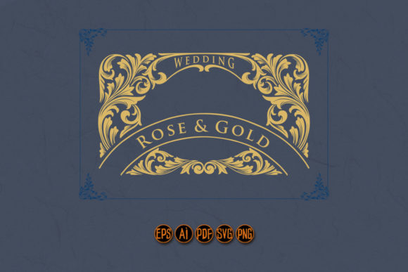 Elegant Details: The Classic Flourish Wedding Badge