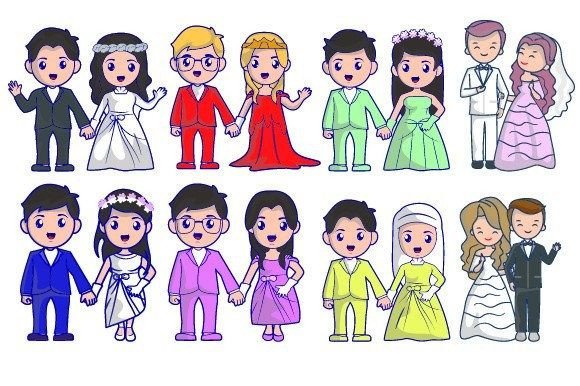 Elegant Wedding Clipart for Modern Creators