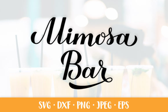 Mimosa Bar SVG: Your Wedding Bar Sign Blueprint