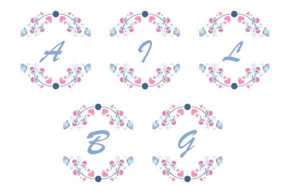 Ornamental Wedding Monogram: Elegant Design Files