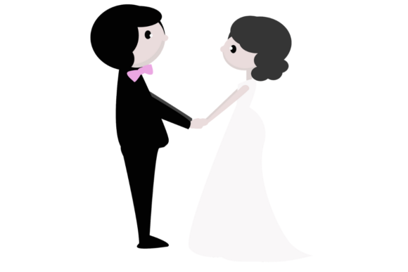 Timeless Romance: Using Bride and Groom Wedding Illustration