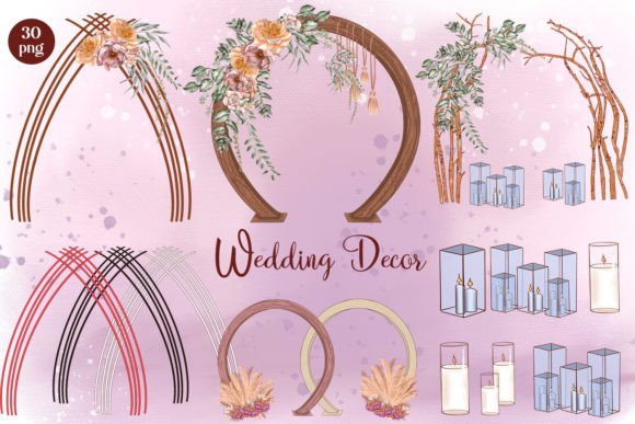 Wedding Decor Arch with Flowers Clipart: A Designer's Guide to Natural Elegance