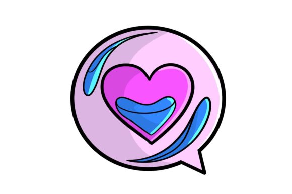 Wedding Heart Chat Stickers: A Designer's Digital Asset