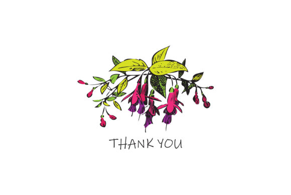 Wedding Invitation Garland Fuchsia Flora: A Floral Vector for Vibrant Branding