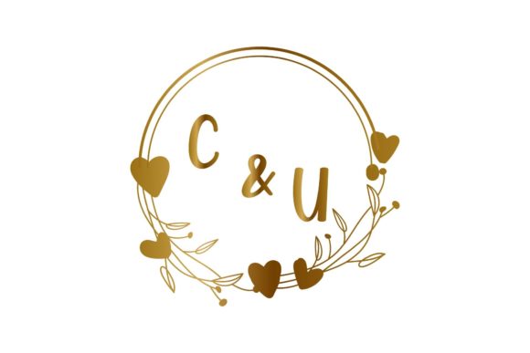 Wedding Name Initials C & U: A Timeless Monogram Design
