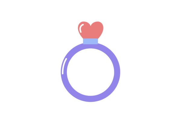 Wedding Ring Flat Icon Illustration: Your Essential Design Asset